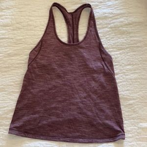 Heathered purple, size 2 but fits in between 2 and 4